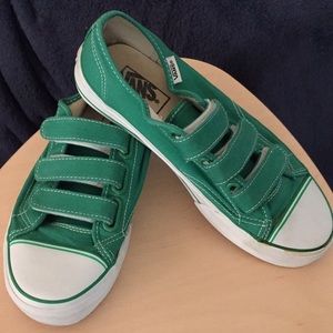 Vans Green Velcro Shoes